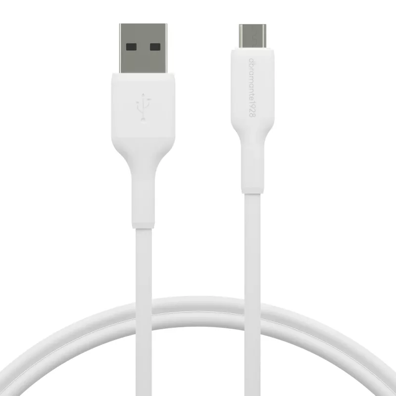 dbramante1928 re-charge – Kabel 1m USB-A – Micro-USB – W, 1 m, USB A, Micro-USB A, USB 2.0, 0,48 Gbit/s, Weiß