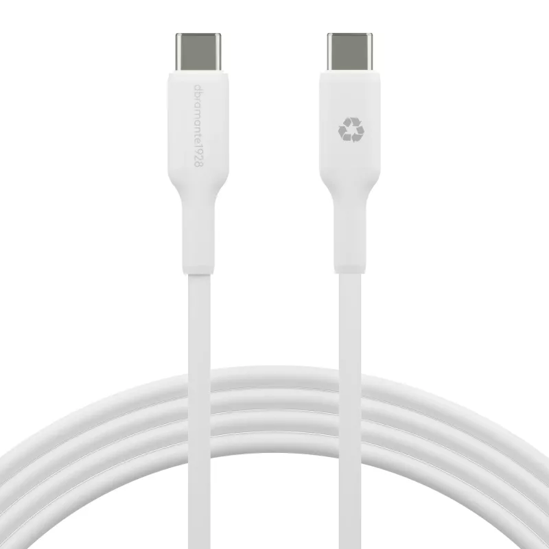 dbramante1928 re-charge – Kabel – 2 m USB-C auf USB-C – W, 2 m, USB C, USB C, USB 2.0, 0,48 Gbit/s, Weiß