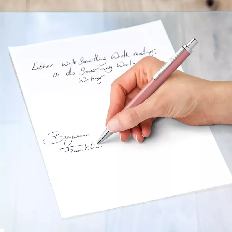 Clip-on Kugelschreiber mit Druckmechanismus Staedtler 444 Blau