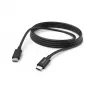 Hama Ladekabel, USB-C - USB-C, 3 m, schwarz