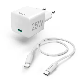 Hama 00201624 mobiles Ladegerät Mobiltelefon, Smartphone, Tablet Weiß AC Schnellladung Innenbereich