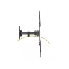 Equip 23 Zoll-55 Zoll Full-Motion TV-Wandhalterung, 100 x 100 mm, 400 x 400 mm, -8 - 5°, -90 - 90°, Edelstahl, Schwarz