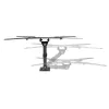 Equip 23 Zoll-55 Zoll Full-Motion TV-Wandhalterung, 100 x 100 mm, 400 x 400 mm, -8 - 5°, -90 - 90°, Edelstahl, Schwarz