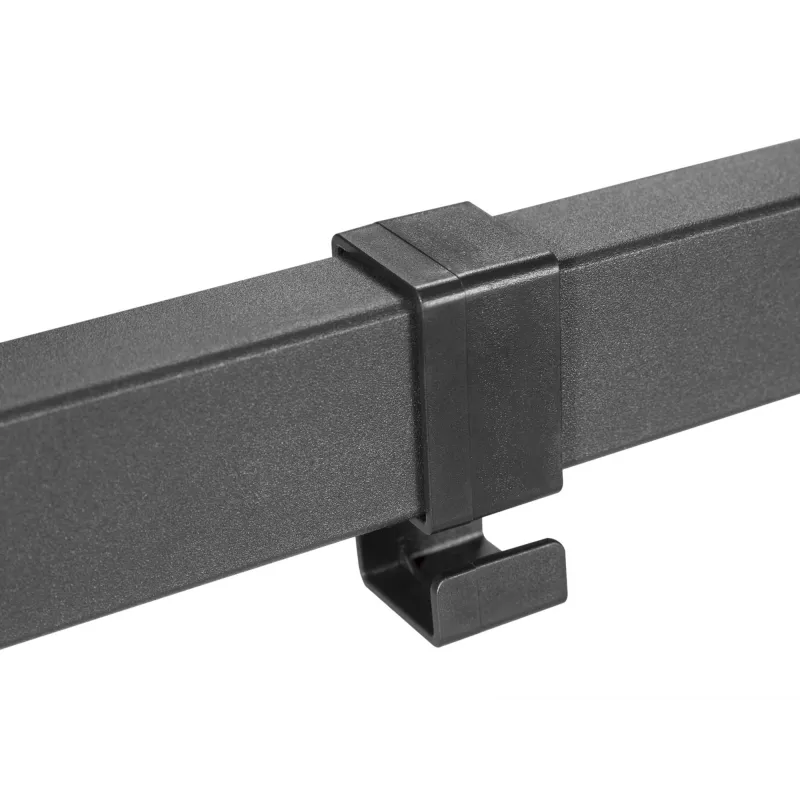 Equip 23 Zoll-55 Zoll Full-Motion TV-Wandhalterung, 100 x 100 mm, 400 x 400 mm, -8 - 5°, -90 - 90°, Edelstahl, Schwarz