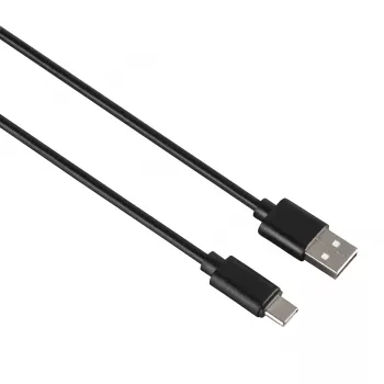 USB-Kabel Hama 00200907 USB 2.0 0,9 m USB C USB A Schwarz