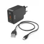 Hama 00201621 mobiles Ladegerät Smartphone, Tablet Schwarz AC Schnellladen Innenbereich