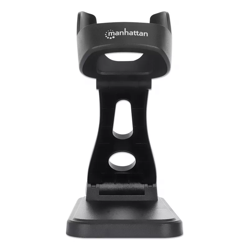 Manhattan Verstellbarer Barcode-Scanner-Ständer, Höhen- und Winkelverstellbar, geeignet für Barcode-Scanner Produkte 153997, 154116 und 154185, Schwarz, Lebenslange Garantie