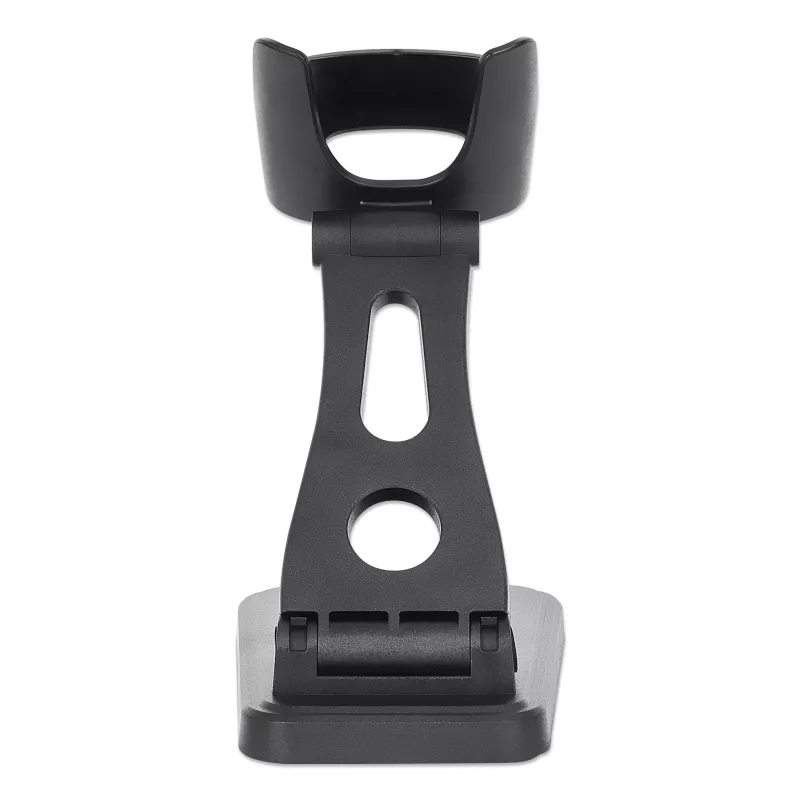 Manhattan Verstellbarer Barcode-Scanner-Ständer, Höhen- und Winkelverstellbar, geeignet für Barcode-Scanner Produkte 153997, 154116 und 154185, Schwarz, Lebenslange Garantie