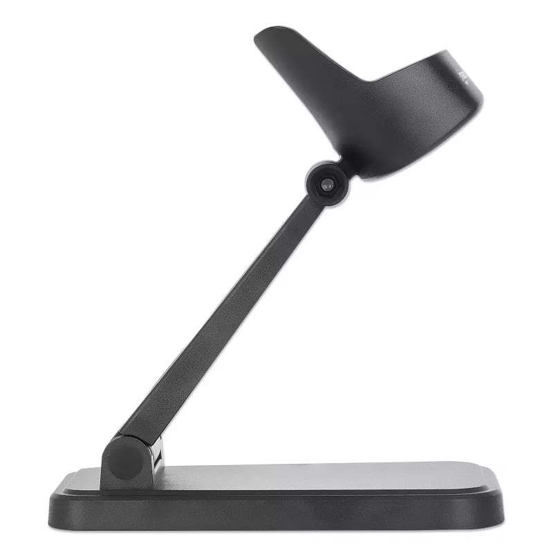 Manhattan Verstellbarer Barcode-Scanner-Ständer, Höhen- und Winkelverstellbar, geeignet für Barcode-Scanner Produkte 153997, 154116 und 154185, Schwarz, Lebenslange Garantie