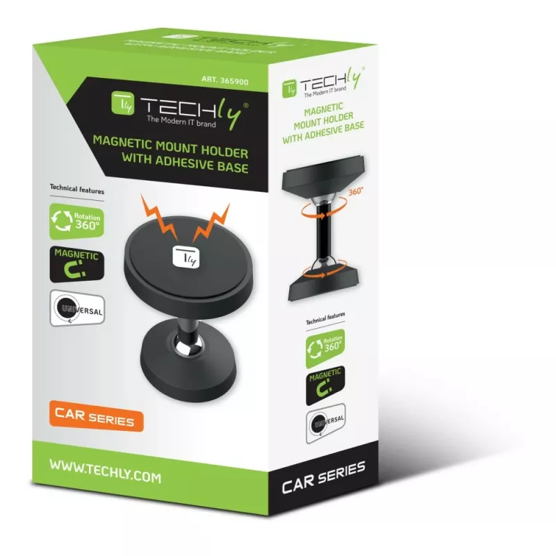 Techly I-SMART-UNI7 Halterung Passive Halterung Mobiltelefon/Smartphone Schwarz