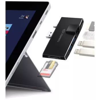 USB Hub Terratec CONNECT Pro2 Kabelgebunden USB 3.2 Gen 1 Schwarz