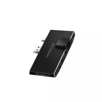 USB Hub Terratec CONNECT Pro2 Kabelgebunden USB 3.2 Gen 1 Schwarz