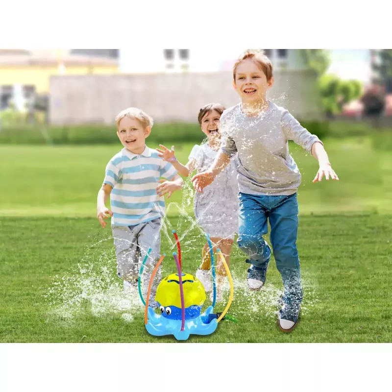 Wasserspiel-Sprinkler Jamara Mc Fizz Oktopus Rund Blau Gelb 3+ Jahre
