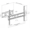 Equip 37 Zoll-80 Zoll Vollbewegliche TV-Wandhalterung