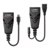 Lindy 100m USB 2.0 Typ C Cat.6 Extender, Netzwerk-Sender & -Empfänger, 100 m, 480 Mbit/s, Cat5e, Cat6, CH317Q, CH9317, RTL8211E, Schwarz