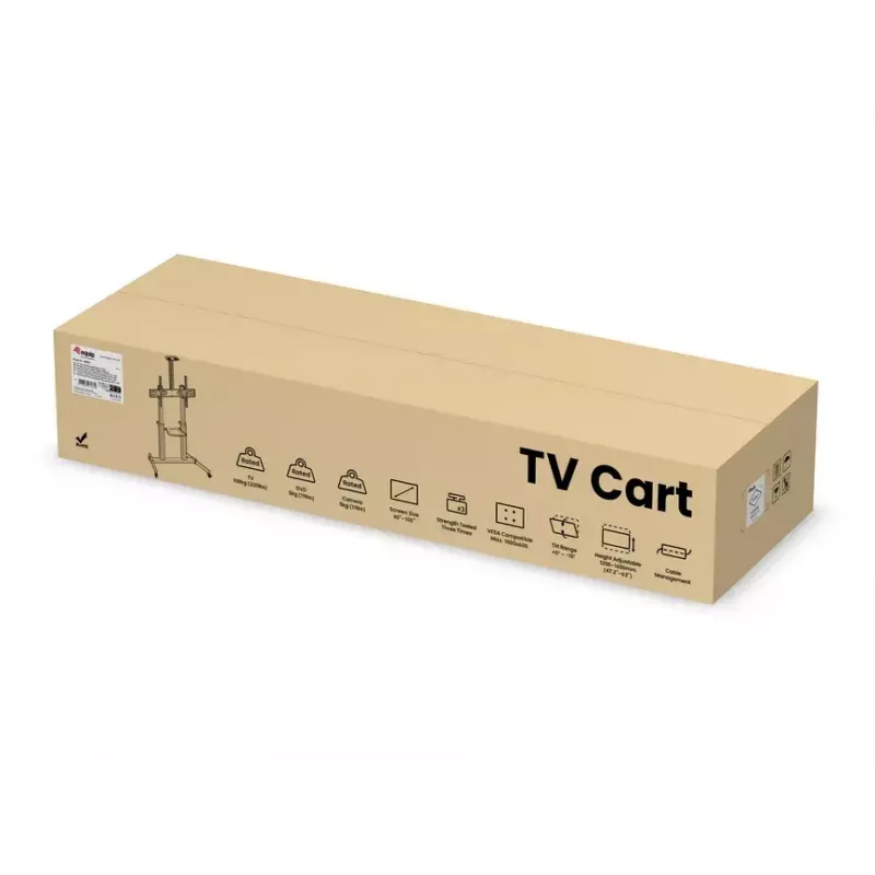 Equip 60 Zoll bis 100 Zoll Eco Ultra-Großbildschirm-TV-Wagen