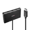 Lindy 4 Port Display Port 1.2 MST Hub, DisplayPort, DisplayPort, 1920 x 1080 (HD 1080), 3840 x 2160, Schwarz, Acrylnitril-Butadien-Styrol (ABS), CE, UKCA, FCC, RoHS & REACH