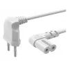 Hama 00221102 Netzkabel Weiß 5 m Netzstecker Typ C C7-Kupplung