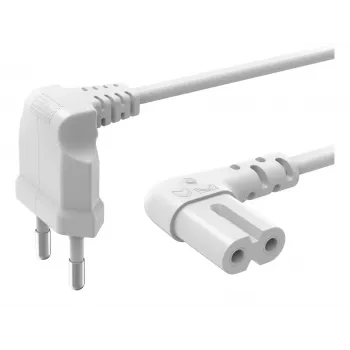 Hama 00221102 Netzkabel Weiß 5 m Netzstecker Typ C C7-Kupplung