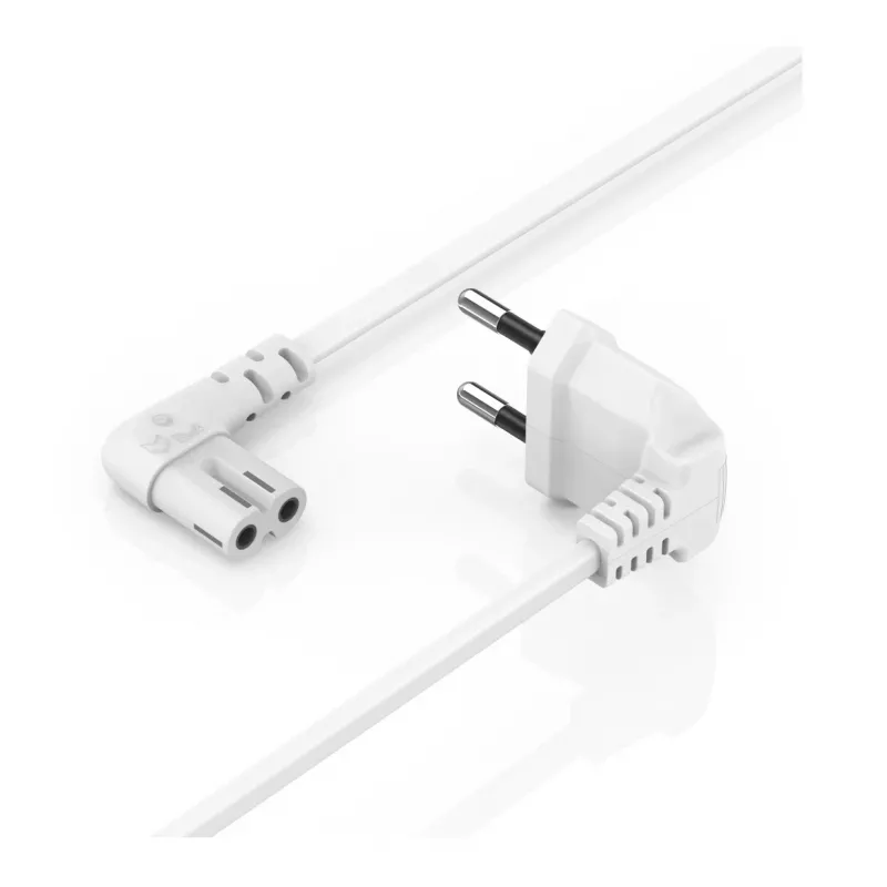 Hama 00221102 Netzkabel Weiß 5 m Netzstecker Typ C C7-Kupplung