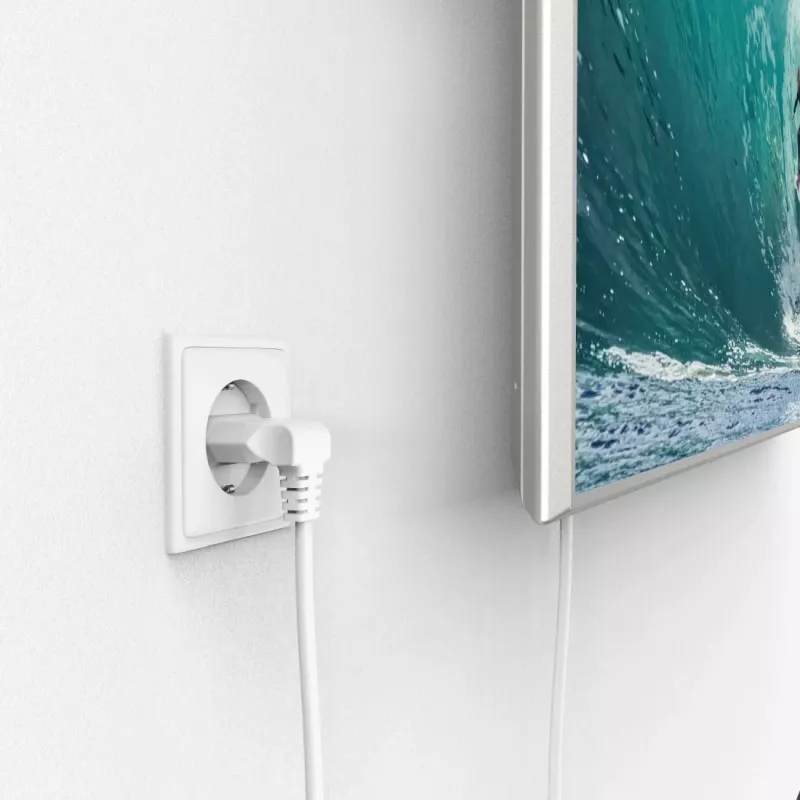 Hama 00221102 Netzkabel Weiß 5 m Netzstecker Typ C C7-Kupplung