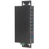 Manhattan USB-A 7-Port Hub Industrial, 7x USB-A Ports, 5 Gbps (USB 3.2 Gen1 aka USB 3.0), 20 kV ESD-Schutz, A/C, Bus- und Klemmleisten-Stromversorgungsoptionen, DIN-Schiene, wandmontierbar, Metallgehäuse, Schraubverriegelung