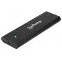Manhattan M.2 NVMe SSD-Gehäuse, USB-C-Buchse, 10 Gbit/s (USB 3.2 Gen2 alias USB 3.1), UASP-kompatibel, SuperSpeed+ USB, Aluminium, Schwarz, drei Jahre Garantie