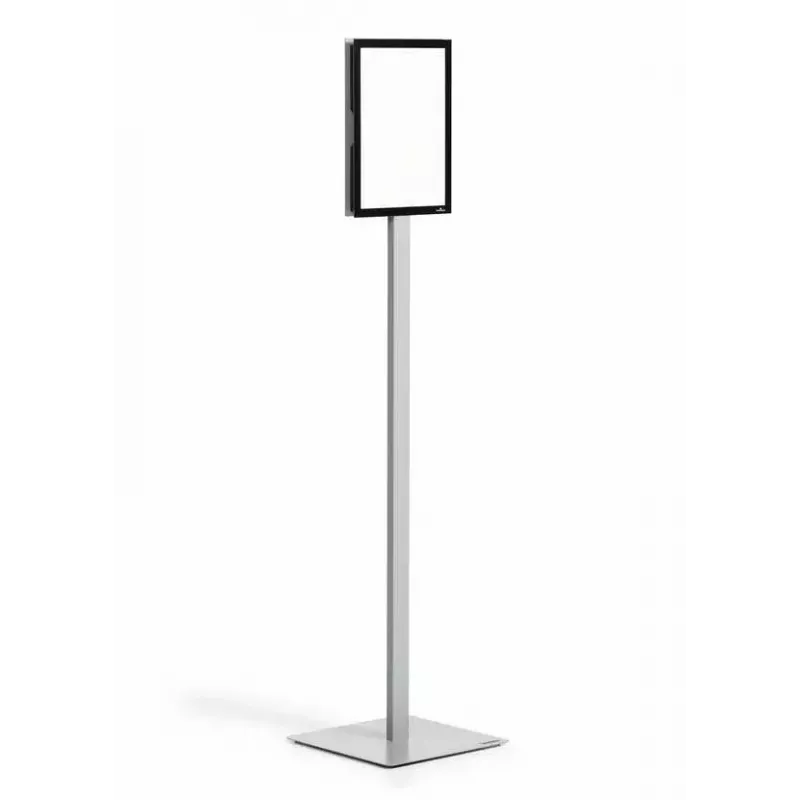Infoständer Durable INFO STAND BASIC A4 Metall Kunststoff Grau