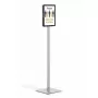 Infoständer Durable INFO STAND BASIC A4 Metall Kunststoff Grau