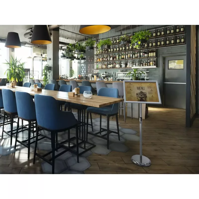 Informationsständer Durable 479923 A3 Aluminium Kunststoff Stahl Höhe 1290 mm
