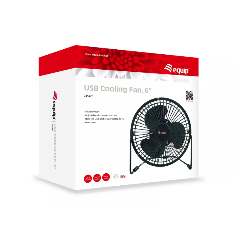 Equip 245420 Haushaltsventilator Schwarz