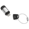 TROIKA ECO CHARGE Schlüsselanhänger-Taschenlampe Schwarz Grau LED USB