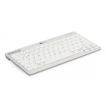BakkerElkhuizen UltraBoard 950 V2 Wireless UK Qwerty, Tenkeyless (80 - 87%), Kabelgebunden & Kabellos, USB + Bluetooth, Scherenschalter, QWERTY, Dunkelgrau, Hellgrau