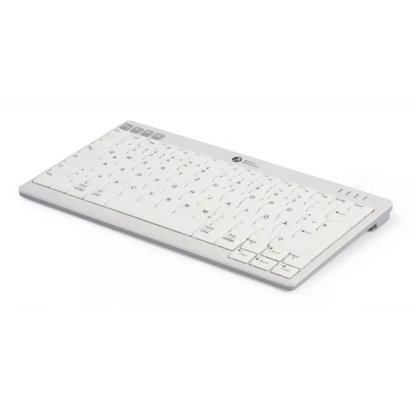 BakkerElkhuizen UltraBoard 950 V2 Wireless UK Qwerty, Tenkeyless (80 - 87%), Kabelgebunden & Kabellos, USB + Bluetooth, Scherenschalter, QWERTY, Dunkelgrau, Hellgrau