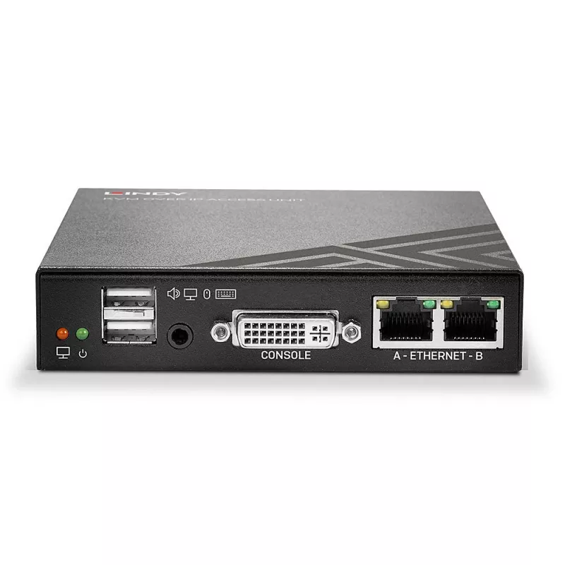 Lindy KVM over IP Access DVI-I, USB und PS/2, Kabelgebunden, 1920 x 1200 Pixel, Metall, CE, UKCA, FCC, CP65, DVI-I, 5 V