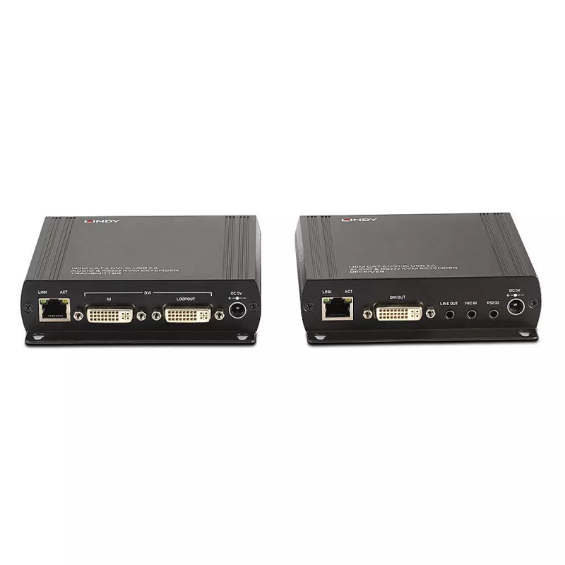 Lindy 140m Cat.6 DVI-D, USB, Audio und RS-232 KVM-Extender