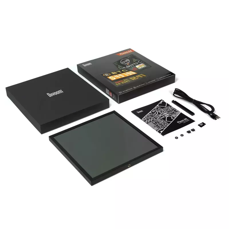 Digitaler Bilderrahmen Divoom Pixoo64 Schwarz Wi-Fi 64x64 RGB LED