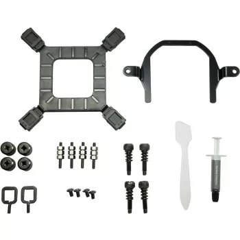 All-in-One-Flüssigkeits-CPU-Kühler INTER-TECH Argus Iceman B-240 – 12-cm-Lüfter, Hydrauliklager, Schwarz