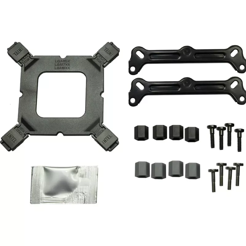 Luftkühler INTER-TECH 4P90 Pro Bulk, 92-mm-Lüfter, Hydrauliklager, 12 V, unterstützt AM5/AM4/AMD und mehrere Intel-Sockel, schwarz