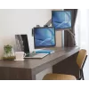 Manhattan Dual-Wandhalterung für TV & Monitore (Vollbewegungs-Gasdruckfeder), Für Bildschirme 17 Zoll bis 32 Zoll, VESA-Kompatibilität: 75x75mm und 100x100mm – prüfen Sie die Abmessungen der vier Befestigungslöcher auf der Rückseite des Bildschirms, um die Passform sicherzustellen, Max. 8 kg je Arm, Schwarz, Halterung
