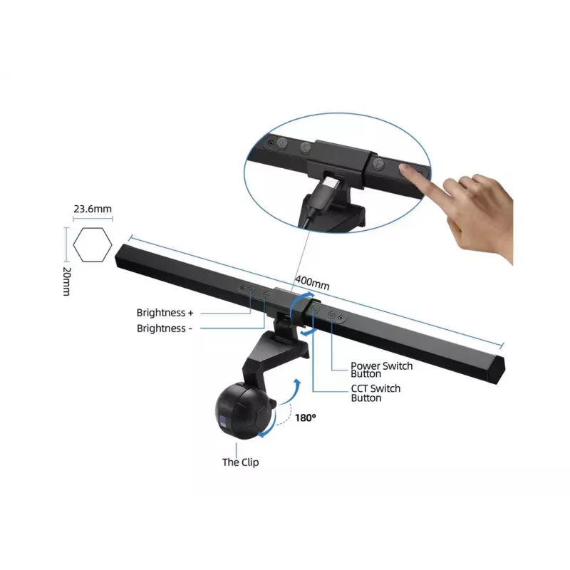 Equip Monitor USB LED-Lampe mit Touch-Steuerung