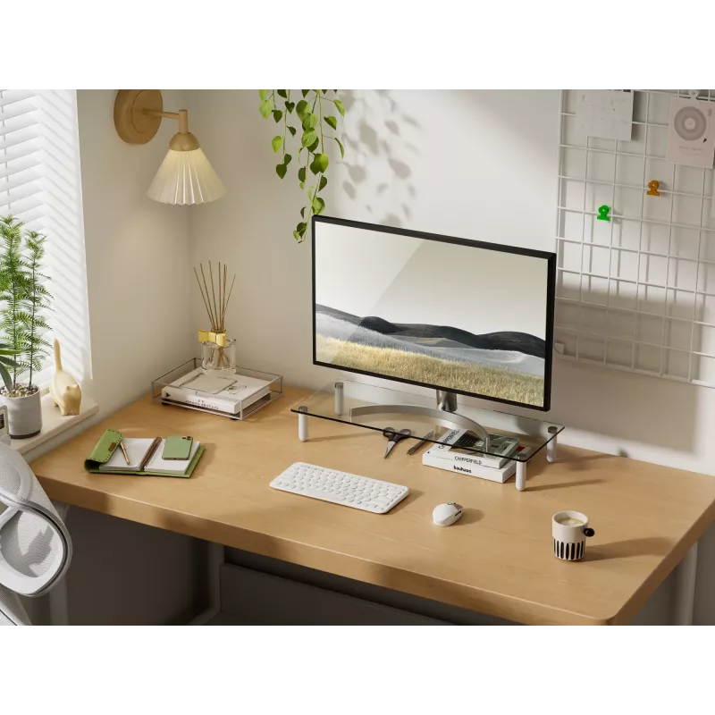 Glas-Desktop-Monitorständer Equip 650882