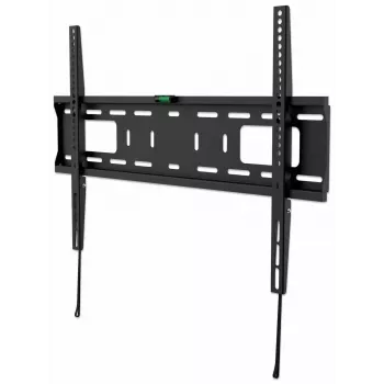 Manhattan Wandhalterung für TV & Monitore (fest), Für Bildschirme von 37 Zoll bis 65 Zoll, VESA-Kompatibilität: alle zwischen 200x200 mm und 600x400 mm – prüfen Sie die Abmessungen der vier Befestigungslöcher auf der Rückseite des Bildschirms, um sicherzustellen, dass es passt, Max. 50 kg, Schwarz, Halterung