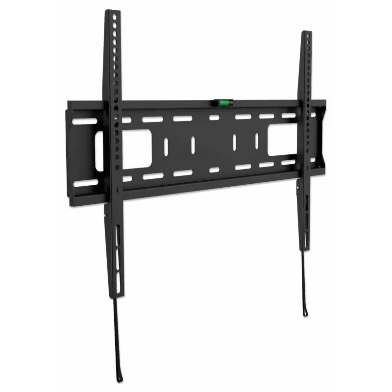 Manhattan Wandhalterung für TV & Monitore (fest), Für Bildschirme von 37 Zoll bis 65 Zoll, VESA-Kompatibilität: alle zwischen 200x200 mm und 600x400 mm – prüfen Sie die Abmessungen der vier Befestigungslöcher auf der Rückseite des Bildschirms, um sicherzustellen, dass es passt, Max. 50 kg, Schwarz, Halterung