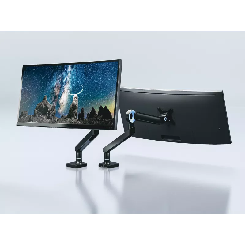 Equip Premium Monitor-Tischhalterung 17 Zoll–35 Zoll, Schwarz