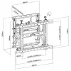 Equip 45 Zoll-70 Zoll Pop-Out Videowand-Montagehalterung Max. Gewicht 70 kg