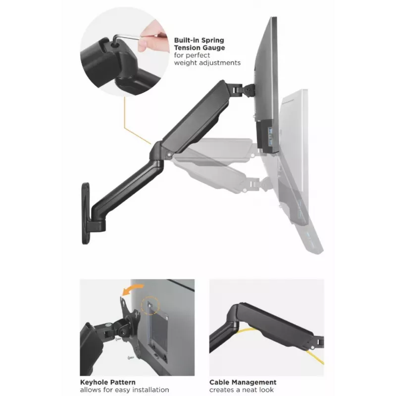 Equip 17 Zoll-32 Zoll Dual Monitor Wandhalterung