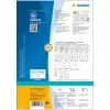Selbstklebende Druckeretiketten HERMA 10730 Weiß 9,91x3,38 cm 1280 Etiketten