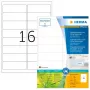 Selbstklebende Druckeretiketten HERMA 10730 Weiß 9,91x3,38 cm 1280 Etiketten