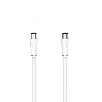 Koaxialkabel Hama 00205050 15 m Weiß Koaxialstecker